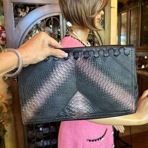 Amazing Roberto Cavalli Shimmery Python Handbag